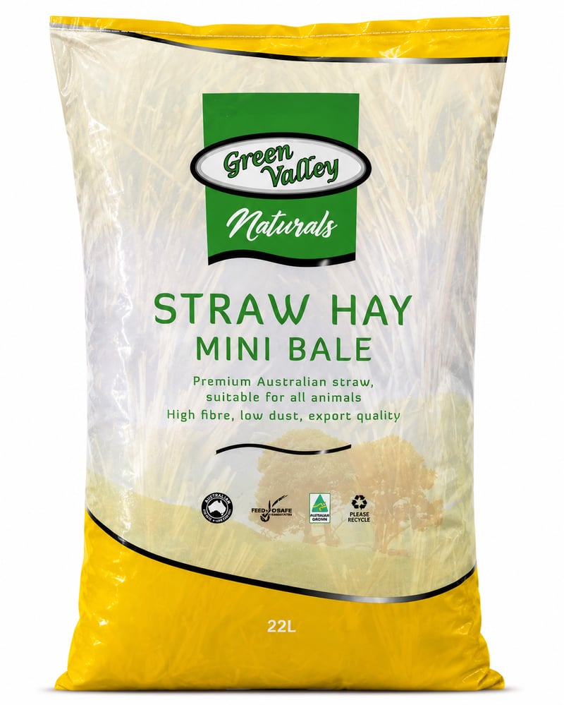 STRAW HAY MINI BALE 22l